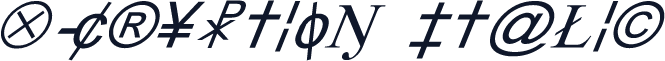 X-Cryption Italic