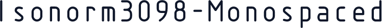 Isonorm3098-Monospaced