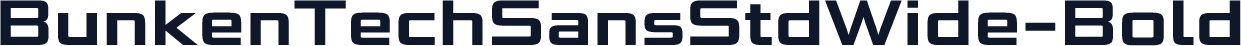 ☞BunkenTechSansStdWide-Bold