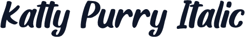 Katty Purry Italic