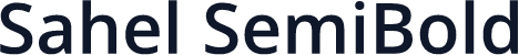 Sahel SemiBold
