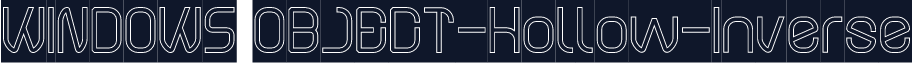 WINDOWS OBJECT-Hollow-Inverse