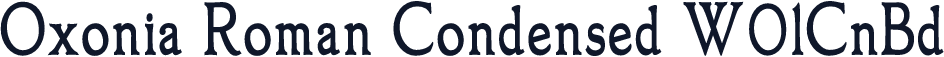 Oxonia Roman Condensed W01CnBd
