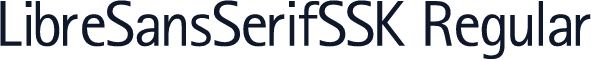 LibreSansSerifSSK Regular