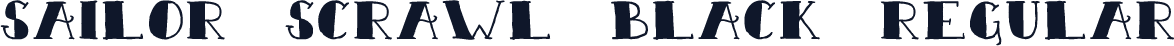Sailor Scrawl Black Regular