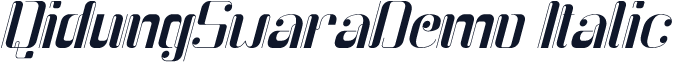 QidungSwaraDemo-Italic