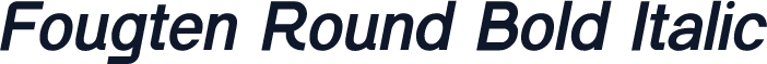 Fougten Round Bold Italic