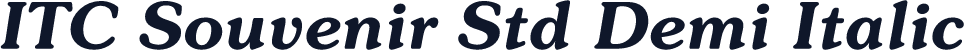 ITC Souvenir Std Demi Italic