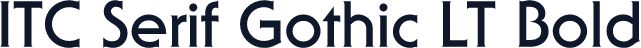 ITC Serif Gothic LT Bold