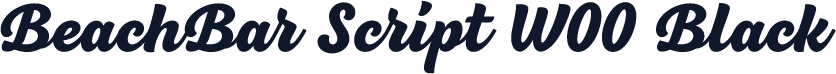 BeachBar Script W00 Black