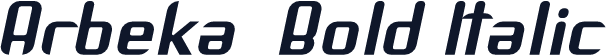 Arbeka  Bold Italic