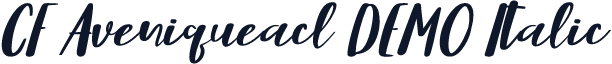 CF Aveniqueacl DEMO Italic