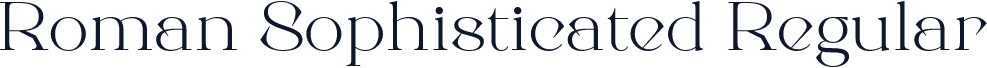 Roman Sophisticated Regular