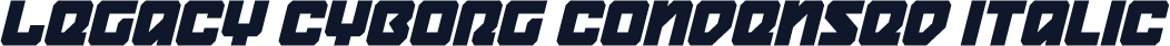 Legacy Cyborg Condensed Italic