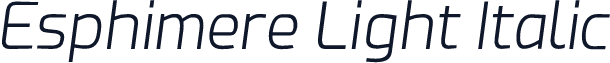Esphimere Light Italic