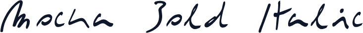 Mocka Bold Italic