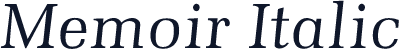 Memoir Italic