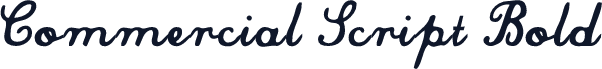 Commercial Script Bold
