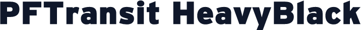 PFTransit HeavyBlack