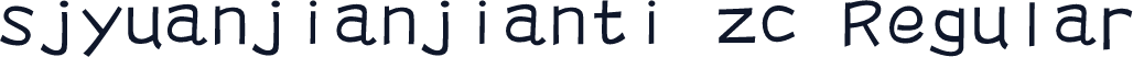 sjyuanjianjianti zc Regular