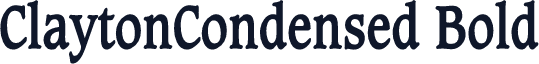 ClaytonCondensed Bold