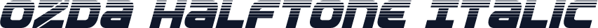 Ozda Halftone Italic