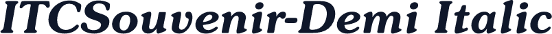 ITCSouvenir-Demi Italic