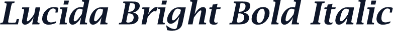Lucida Bright Bold Italic