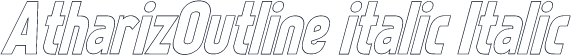 AtharizOutline italic Italic