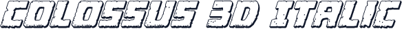 Colossus 3D Italic