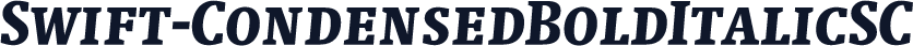 Swift-CondensedBoldItalicSC