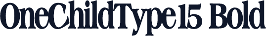 OneChildType15 Bold