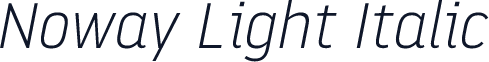 Noway Light Italic