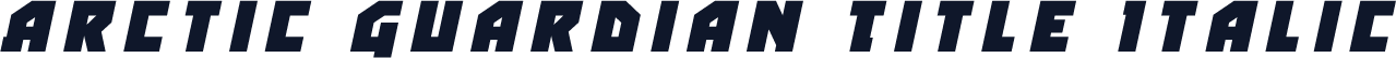 Arctic Guardian Title Italic
