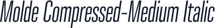 Molde Compressed-Medium Italic