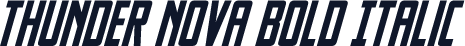 Thunder Nova Bold Italic