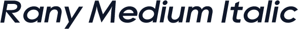 Rany Medium Italic