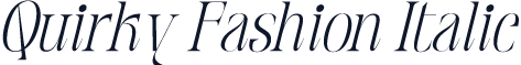 Quirky Fashion Italic