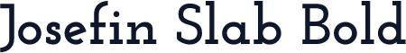 Josefin Slab Bold