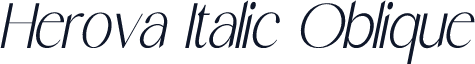 Herova Italic Oblique