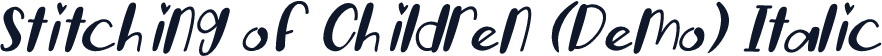 Stitching of Children (Demo) Italic