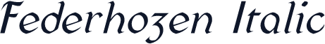 Federhozen Italic