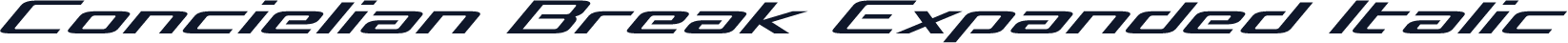 Concielian Break Expanded Italic