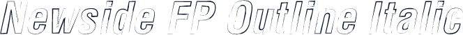 Newside FP Outline Italic