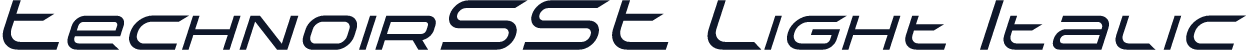 TechnoirSST Light Italic