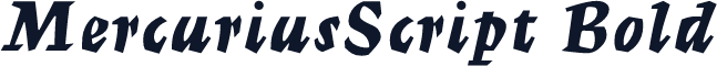 MercuriusScript Bold