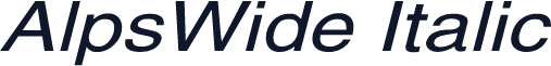 AlpsWide Italic