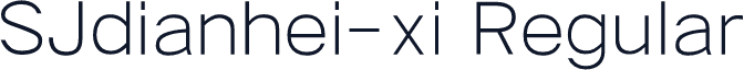 SJdianhei-xi Regular