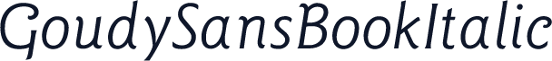 GoudySansBookItalic