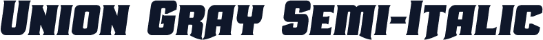 Union Gray Semi-Italic